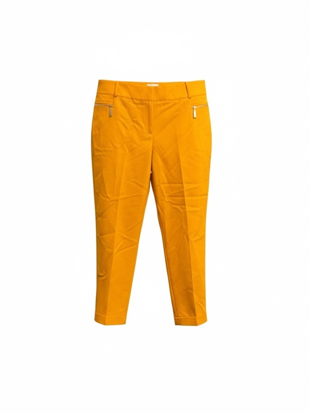 Chaus Slim Straight Ankle Pants in Mustard - Picture 2 of 3